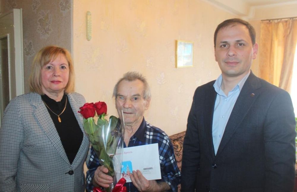 4 апреля отметил 90-летний юбилей участник Великой Отечественной войны (трудовой фронт) Семен Гаврилович Волошин