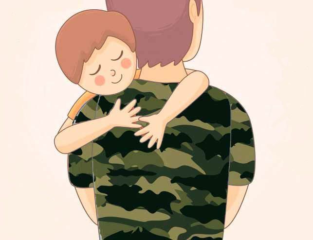 ПАПА — защитник,. Папа — герой