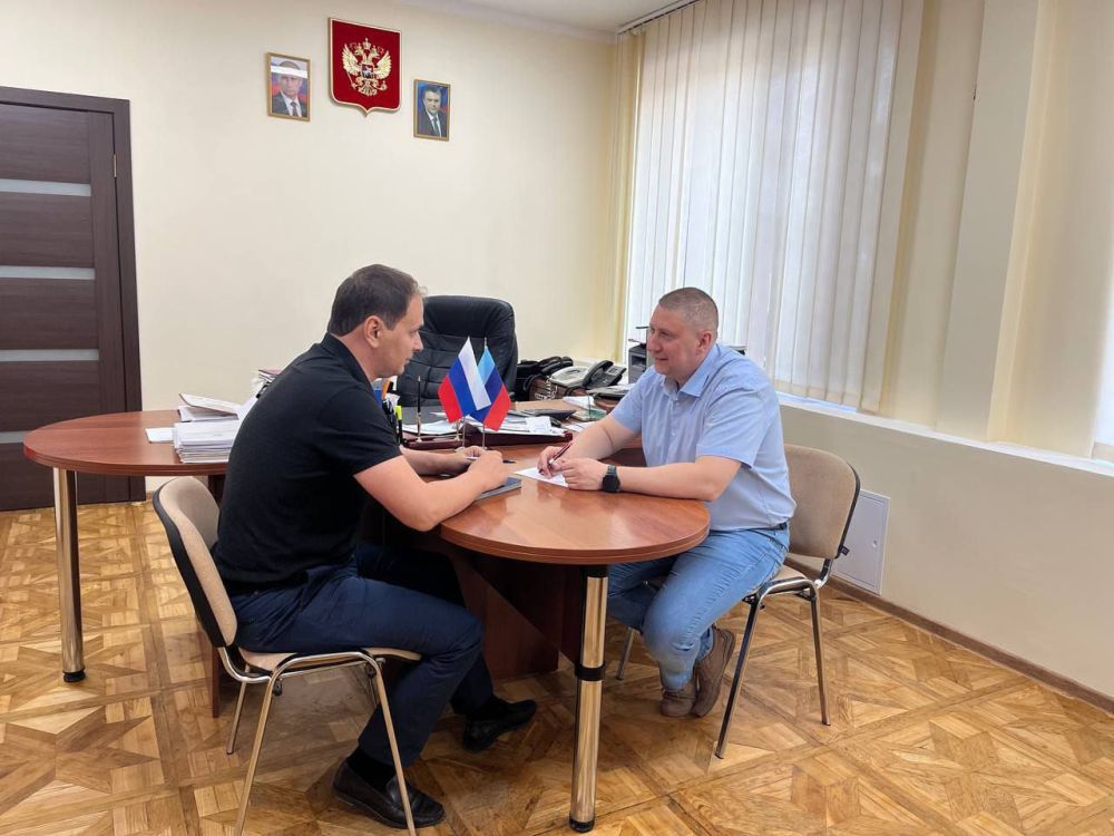 Альберт Апшев: Провел встречу с ректором ФГБОУ ВО «ДонГТУ», кандидатом в депутаты Народного Совета Луганской Народной...