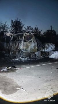 Пять грузовиков загорелись после атаки БПЛА в Алчевске